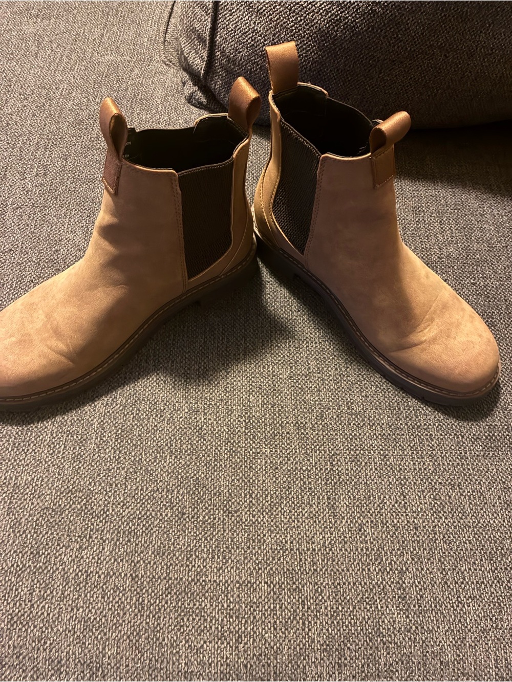 Men's Portland Tan Chelsea Work Boots - Sleek Slip-On Comfort